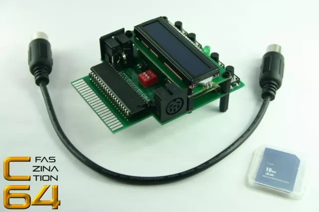 FASCINATION C64 Scheda SD su Commodore 64 SD2IEC con display