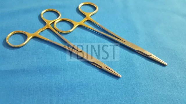 2 T/C + O.r Grade Olsen Hegar Needle Holder Hemostat Scissors 6.5" Serrated