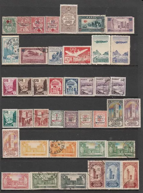 French Morocco - 199no. different stamps 1914-1956 (CV $525) (65% OFF SALE)