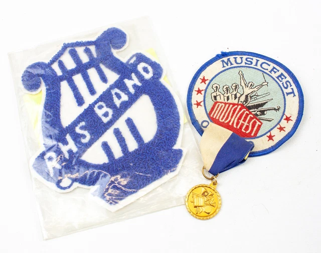 VINTAGE MARCHING BAND Patches Ravenna High School RHS Band & Musicfest