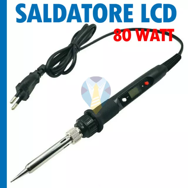 Saldatore A Stagno 80W Digitale Lcd Saldatore Regolabile Kit Professionale