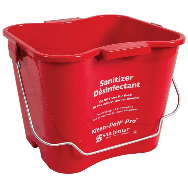 KLEEN-PAIL KPP196RD Cleaning Pail,Red,7 1/4" L,1 1/2 gal