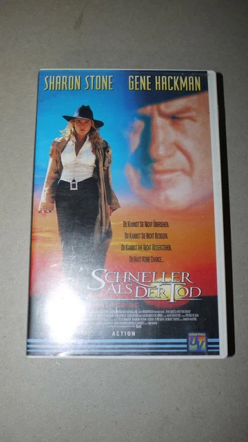 SCHNELLER ALS DER Tod Sharon Stone Gene Hackman VHS VIDEO Kassette EUR