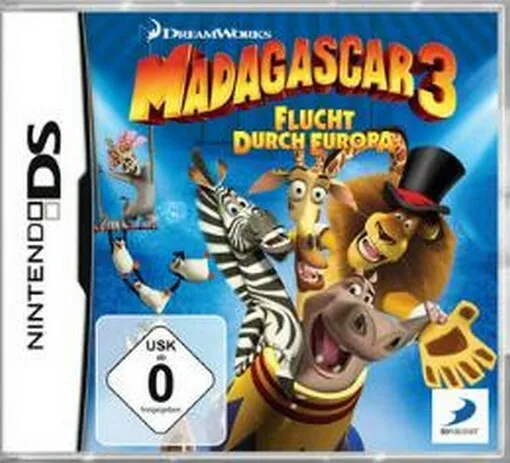 NINTENDO DS 3DS Madagascar 3 Flucht durch Europa Top Zustand