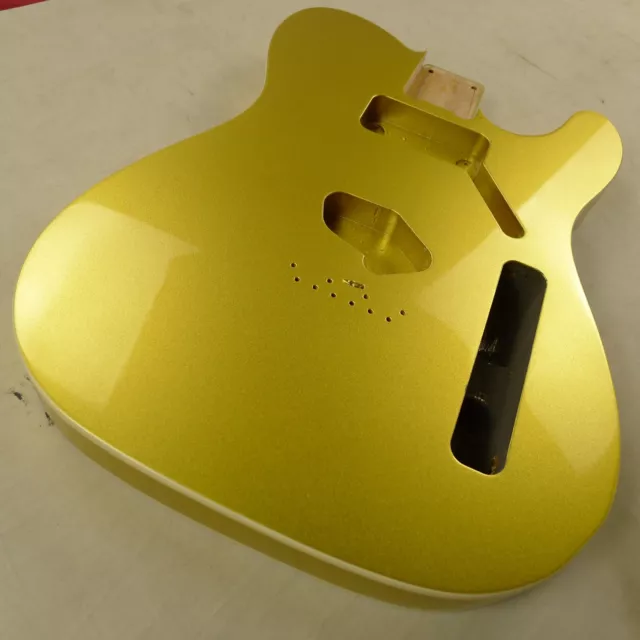 Tele Guitar Body 3 Pieces North American Alder Gold W Binding Humbucker ≦2.2Kg