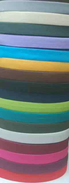 1-5 m Gummiband 20-40 mm Farben Gummilitze Gummi Wäschegummi elastisch Gummibund