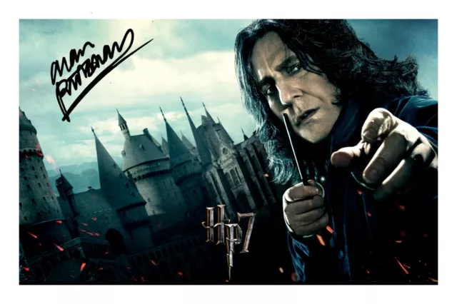Alan Rickman Professor Snape Signed A4 Photo Print Harry Potter