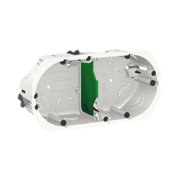 Boîte d'encastrement 2 postes entraxe 71 mm ø 67 prof 40 mm IMT 35924 Schneider