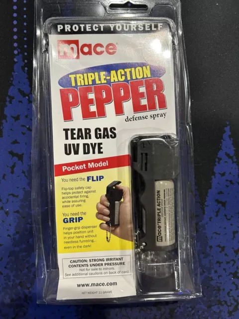 Mace Brand Triple Action Pocket Model Pepper Spray, Black