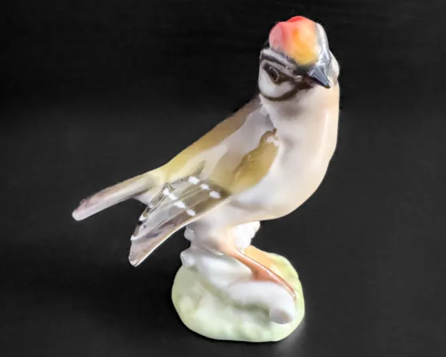 Lorenz Hutschenreuther Karl Tutter Titmouse Golden Crown Kinglet Bird Figurine