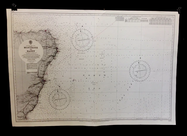 VINTAGE ADMIRALTY CHART. No.1409. MONTROSE to BANFF. 1957 Edition. £39. ...