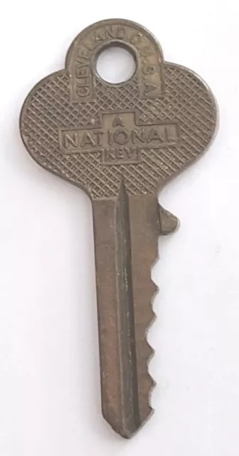 Bloqueo de repuesto vintage Key National EA 27 Cleveland O Appx 2-1/8