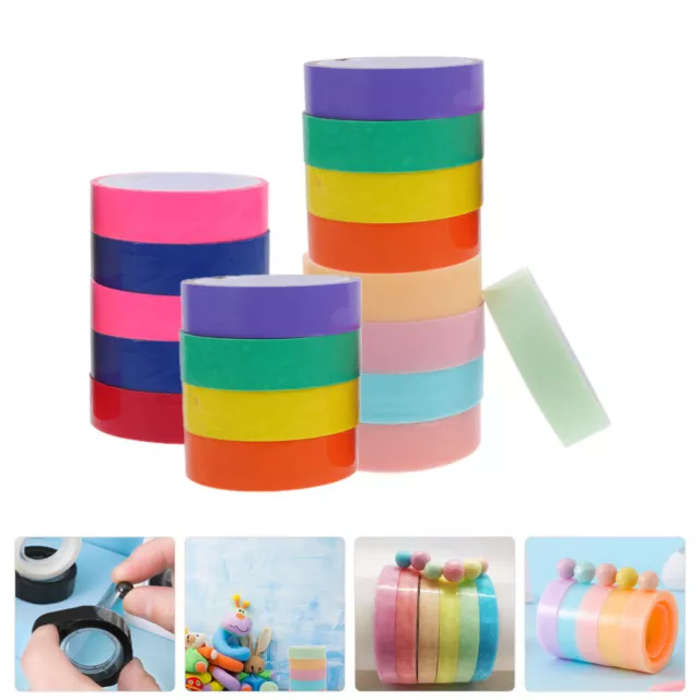 18 rollos bola pegajosa cintas divertidas hágalo usted mismo juguetes para niños macaron