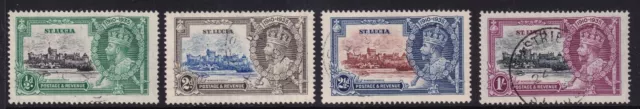 ST LUCIA-1935 Silver Jubilee Set Sg 109-112 FINE USED