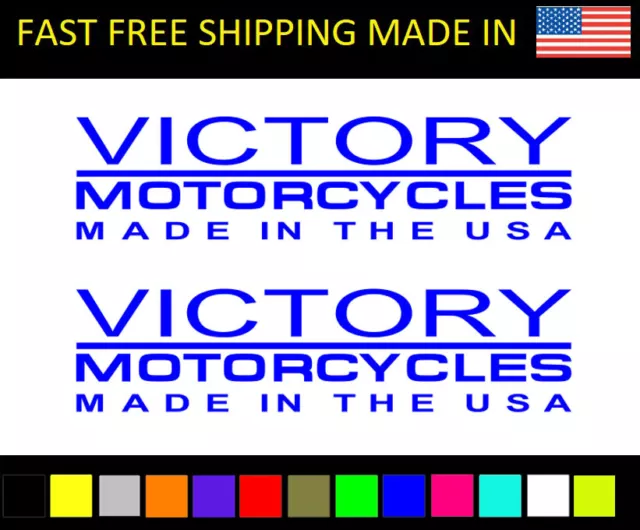 Victory Decals Gas Tank made in USA stickers motorcycle motorcycles emblem logo