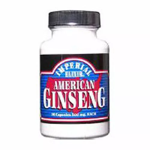 Américain Ginseng 100 Capuchons Par Imperial Elixir / Ginseng Company