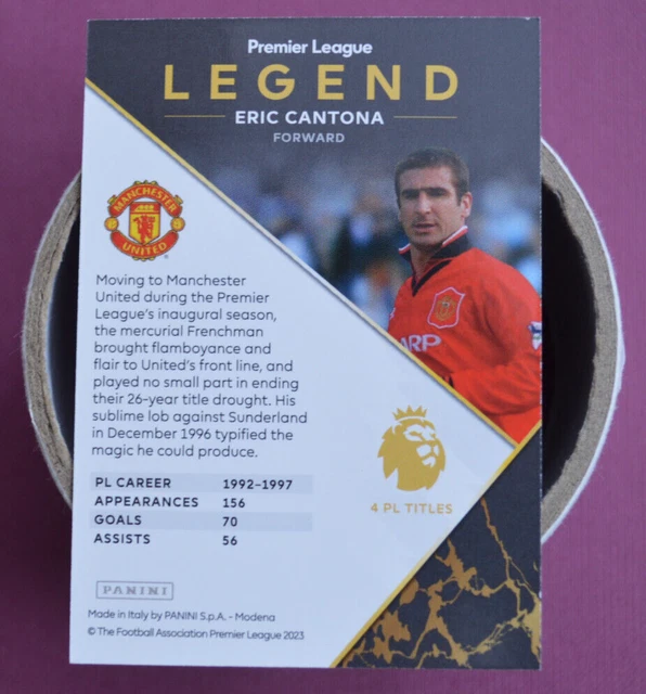 SCHEDA ERIC CANTONA Legend Signature Edizione Limitata/Panini Adrenalyn