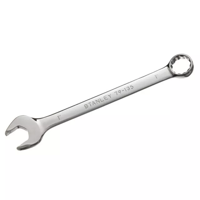 Stanley 1" Combination Wrench, 12-Point 11" Long Chrome Vanadium