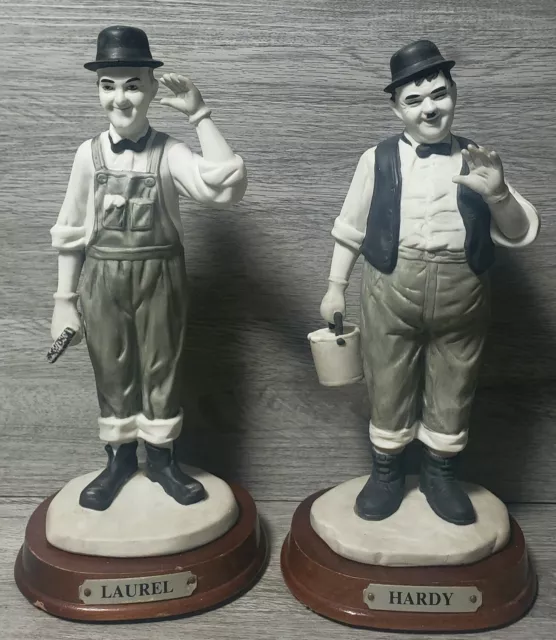 Rare Vintage Limited Edition The Decorators LAUREL AND HARDY Porcelain Figurines