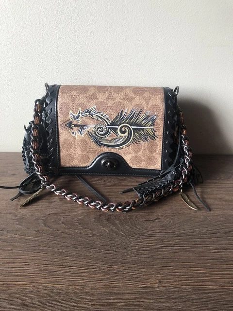 COACH DINKY 19 In Signature Canvas With Tattoo Chelsea Champlain