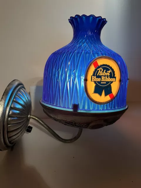 Pabst Blue Ribbon Beer Vintage Wall Sconce Light Bar Sign Working