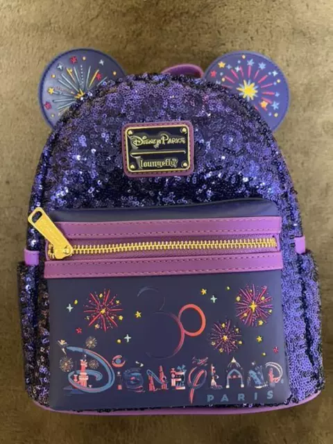 Disneyland Paris 30th Anniversary Sparkling Color Loungefly Disney Min –  Magical Travels by Amy