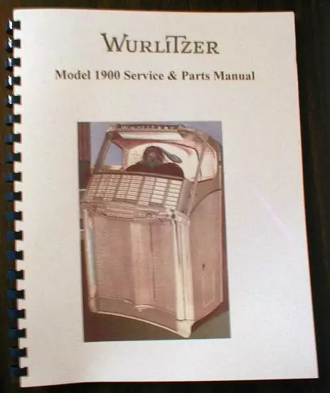 Wurlitzer Model 1900 Jukebox Manual