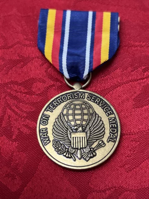 Vintage Us Usa American United States War On Terrorism Services Medal