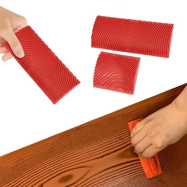 attrezzi rulli spazzola venatura legno strumento pittura murale decorazione casa
