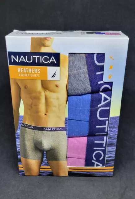 NAUTICA LIMITED EDITION Mens Underwear 3 Pack Stretch Boxer Briefs