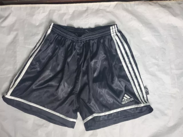 Adidas Climalite Black White Soccer Running Shorts Men's Size Medium M Y2K 2004