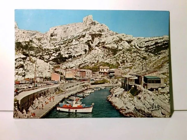 Marseille. Frankreich. Le Port de Callelongue. Alte Ansichtskarte / Postkarte fa