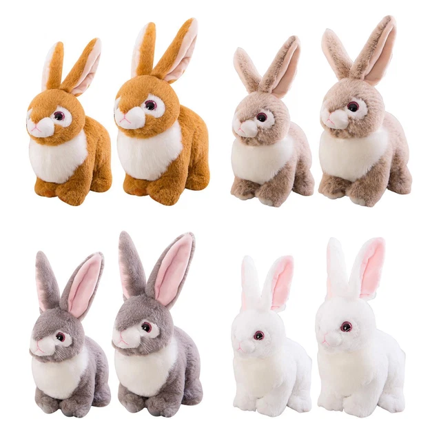 Jouet poupée en peluche lapin mignon et câlin 15 cm avec carotte