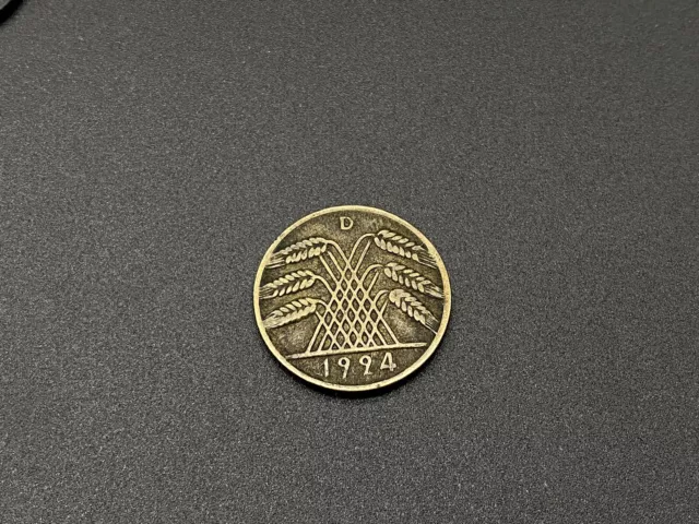 10 Reichspfennig deutsches Reich 1924 D #13