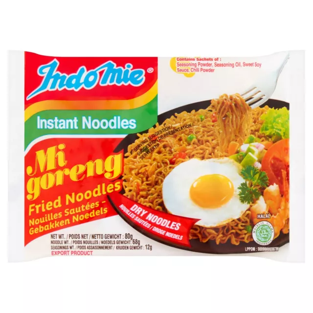 Indo Mie Mi Goreng Stir Fry Noodles 80g Pack of 6