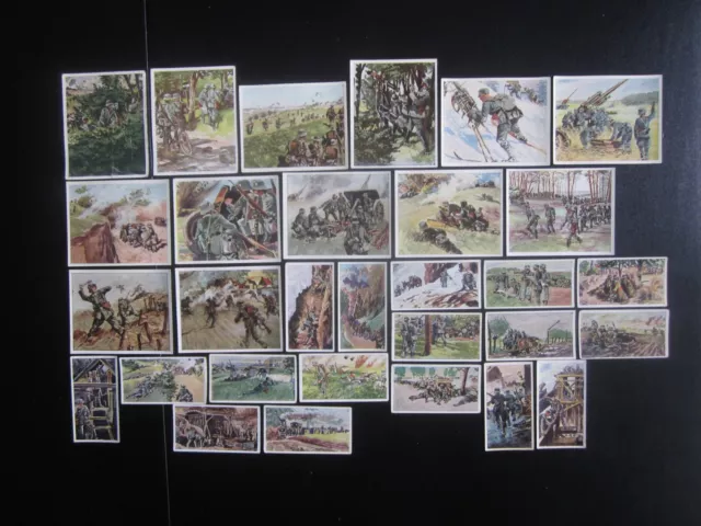 30 color German cig. cards: The German Wehrmacht on Maneuvers, issued in 1936