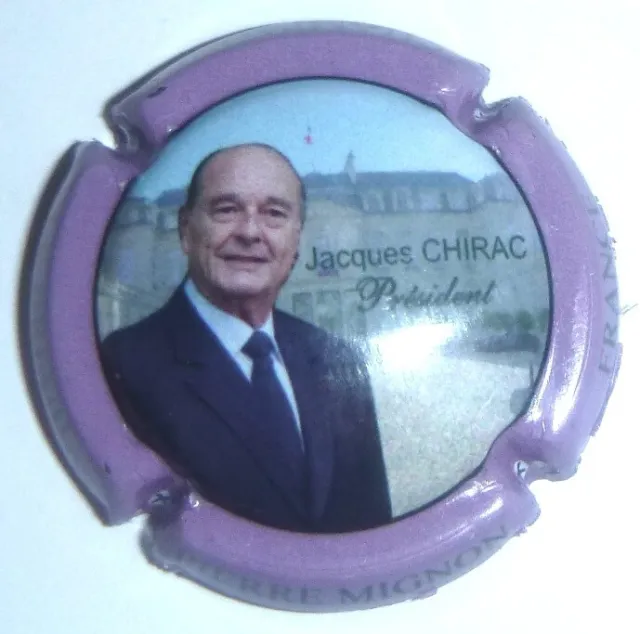 Capsule de Champagne : Extra !!! Pierre MIGNON ,Jacques CHIRAC Président ,n°150b