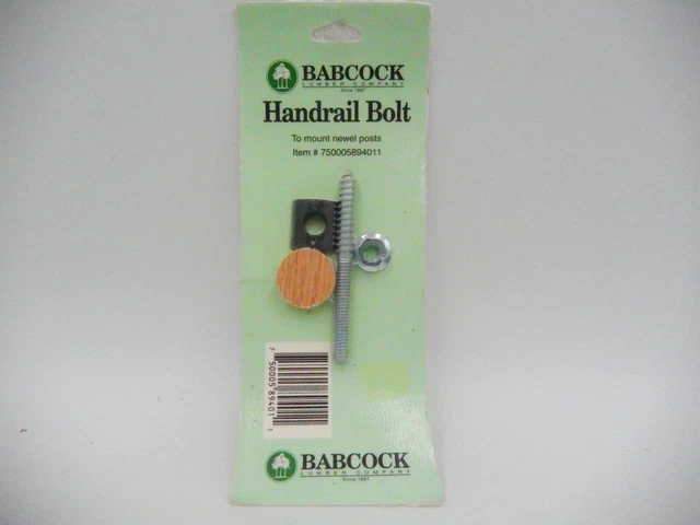 Perno de pasamanos Babcock 750005894011 nuevo paquete