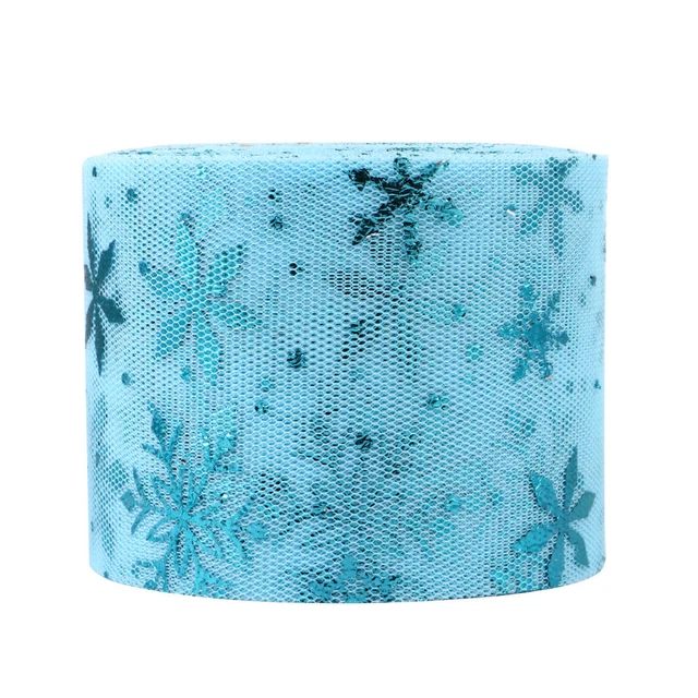 3 Sets Weihnachten Tüll Rolle Tüll Stoff Rollen Tüll Stoff 11