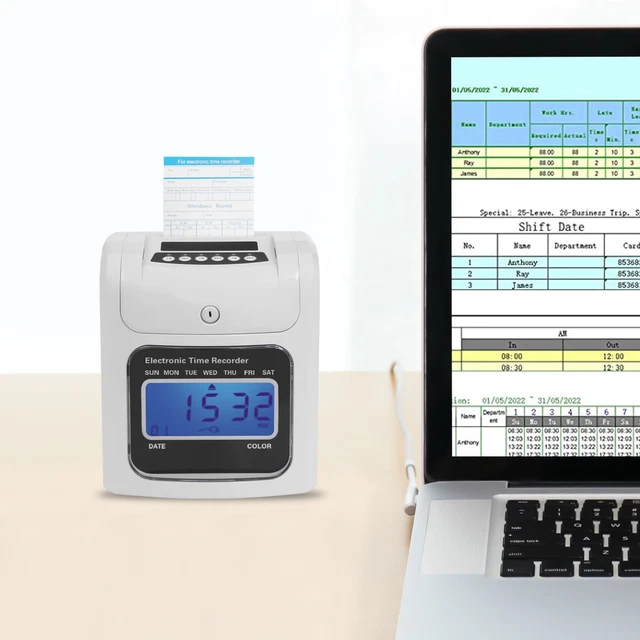 Wall Mount Time Card Holder 24 Pockets Plastic TIME Card Rack For Attendance Recorder Punch Time I4005235157