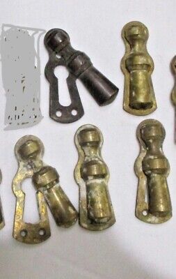 Reclaimed Antique Escutcheon Keyhole Brass Cover Door Hardware Victorian Tassel