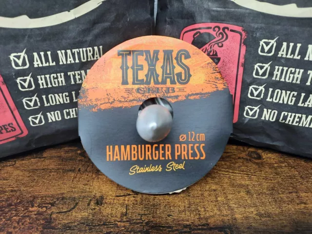 Texas Club Non Stick Burger Press Hamburger Maker Beef Patty Meat BBQ Grill