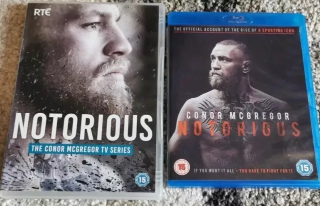 UFC Conor McGregor Series & NOTORIOUS Documentary Dvd BLU RAY