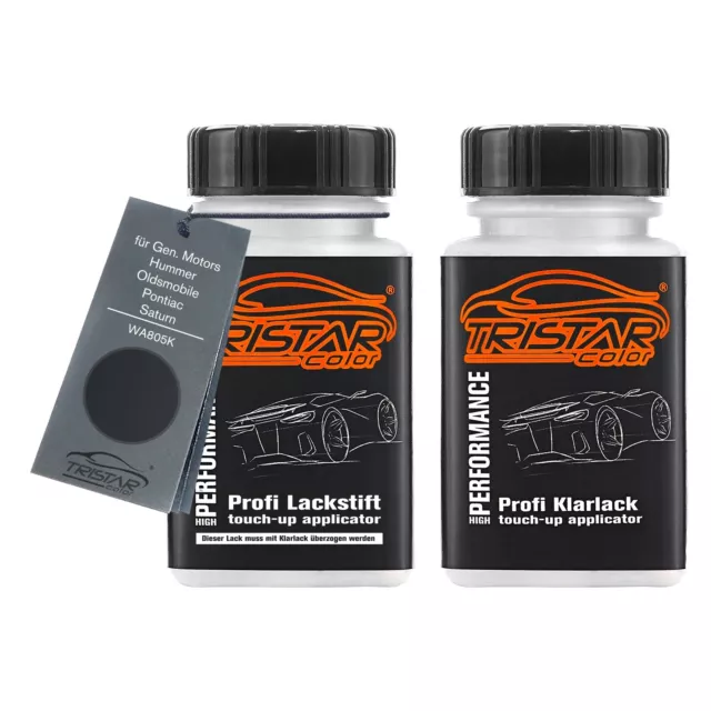 Autolack Lackstift für Gen. Motors WA805K Dark Spiral Gray Metallic 2 x 50ml