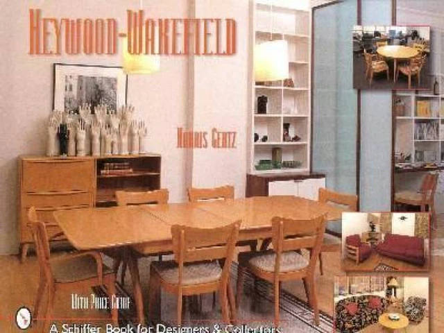 1950s Heywood Wakefield Furniture Book Table Chairs Etc