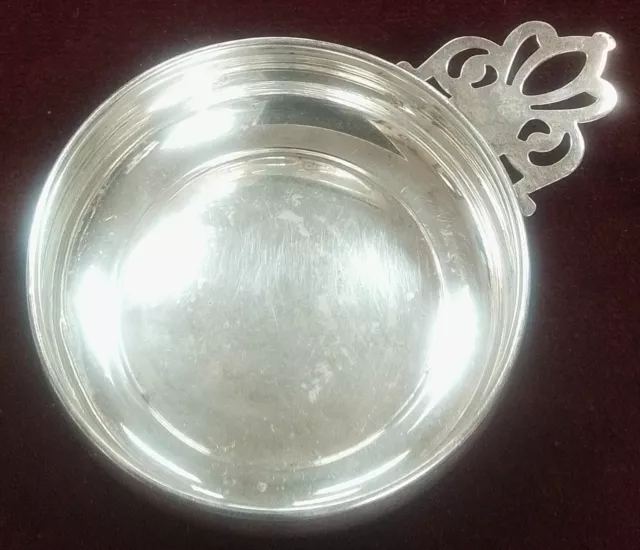 Vintage 925 Sterling Silver Porringer Baby Feeding Bowl By Lunt Good Condition