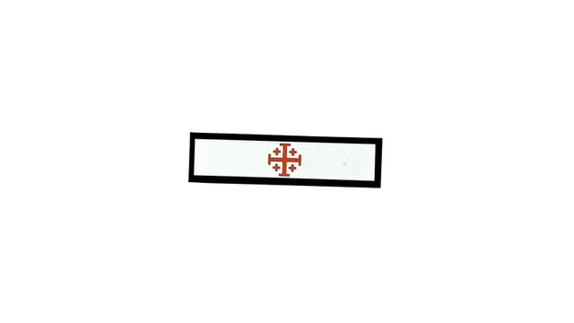 Patch Thermocollant Croix Basque - 10 Cm Diamètre - Velours Rouge - Euskadi - Pays Basque - 5