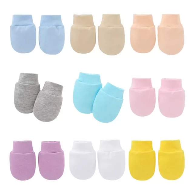 Baby Anti Scratching Soft Cotton Gloves Scratch Hand Socks Supplies