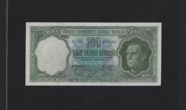 Turkey 100 Lira 1930 - 1964 P-177 XF