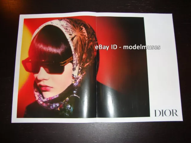 DIOR Eyewear 2-Page Magazine PRINT AD Fall 2021 STEINBERG